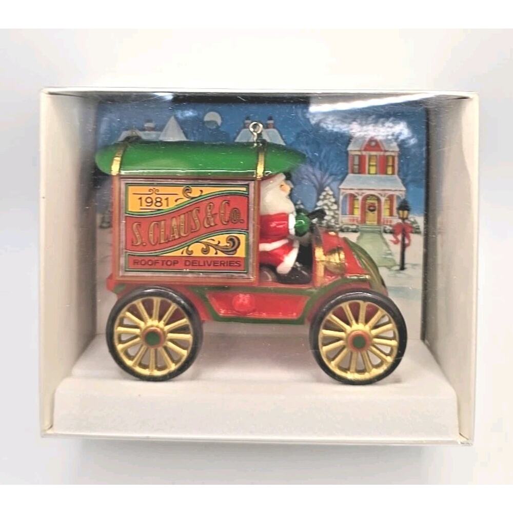 Hallmark 1981 Santa Claus & Co. Rooftop Deliveries Keepsake Ornament U328
